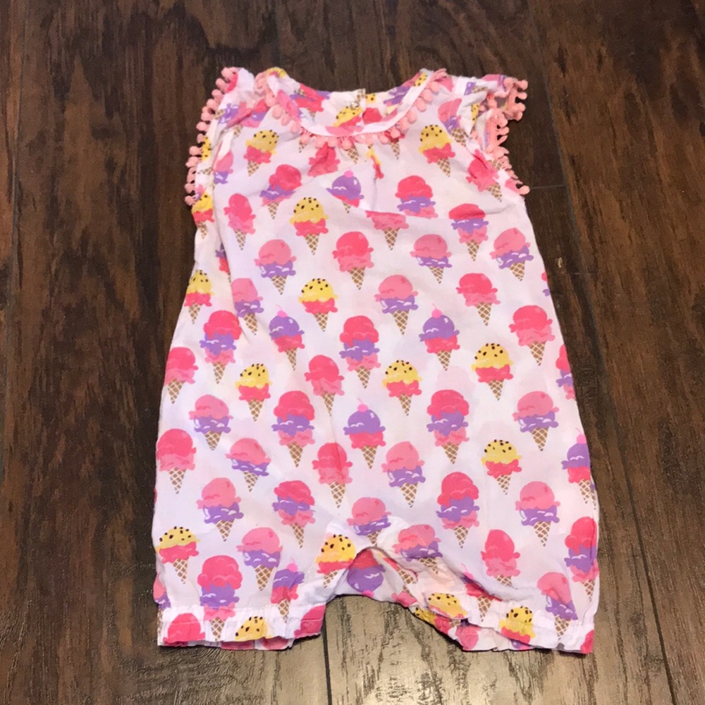 Hatley Ice Cream Cone Onesie Outfit